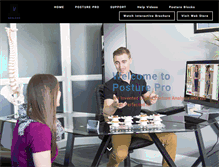 Tablet Screenshot of posturepro.com